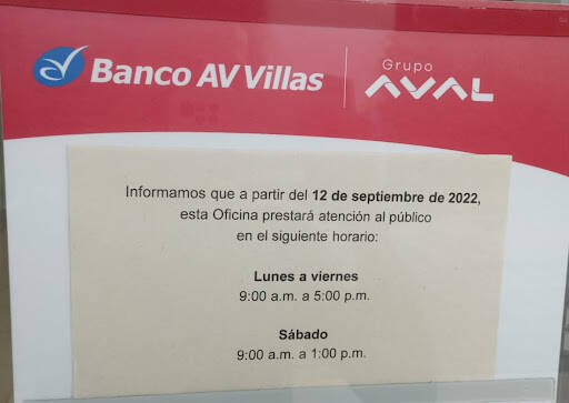 Negocio Banco Av Villas