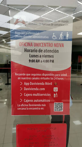 Negocio Banco Davivienda - Cc Unicentro Neiva