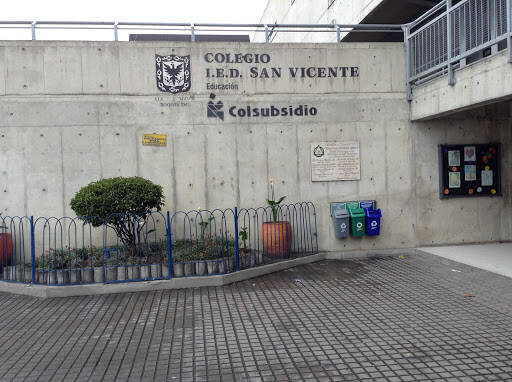 banco Colegio San Vicente Fe Y Alegria Ied