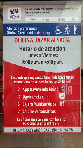 banco Davivienda Bazar Alsalcia