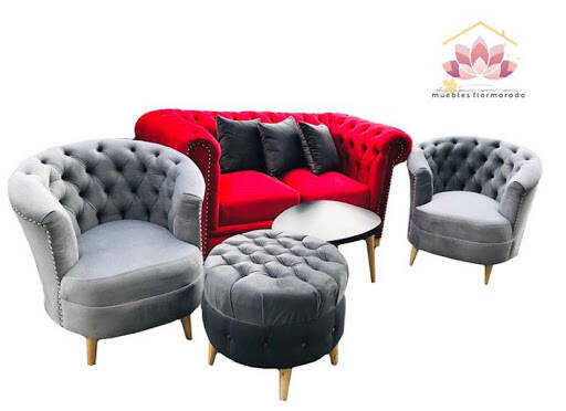 banco Muebles Flor Morado